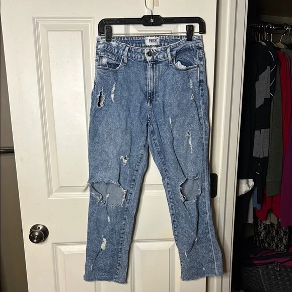 Paige Noella Blue Distressed Women's Jeans - Picture 1 of 2